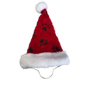 Santa Paws Plush Christmas Hat With Elastic Strap